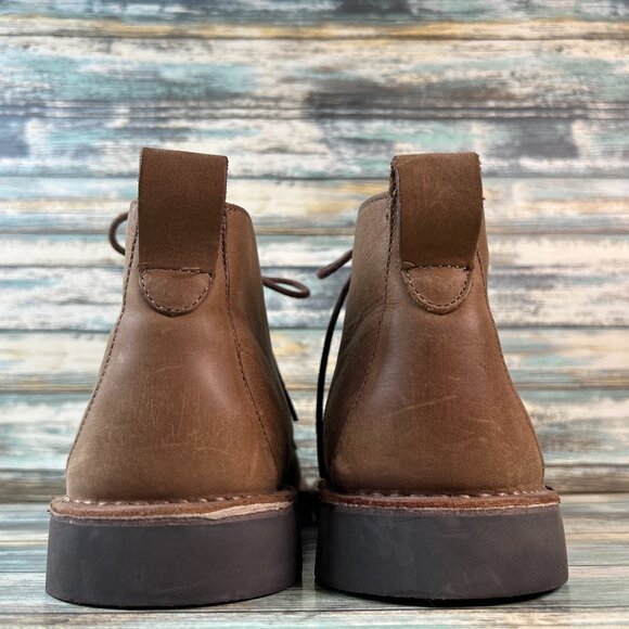 Clarks Boots Mens Size 12M Brown Leather Lace Up Ankle Comfort - Picture 6 of 11